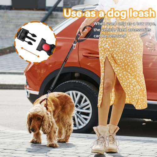 Dog Seat Belt, Durability Retractable Dog Car Harness Adjustable Dog Seat Belt - Image 4