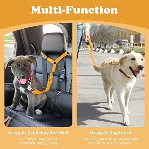 BWOGUE Dog Seat Belt for Car, Headrest Restraint Lead, Non-Elastic - Image 6
