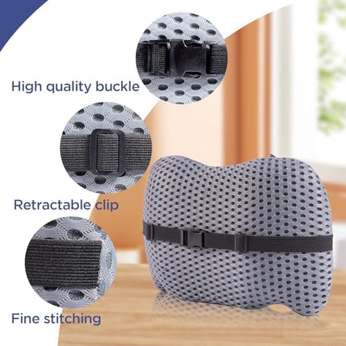 Lumbar Support Pillow for Office Chair, Memory Foam Car Back Cushion - Image 3