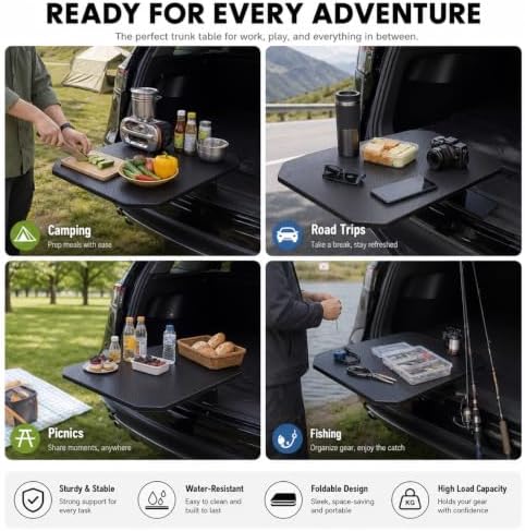 Rear Trunk Table for Ford EcoSport 2018-2022, Foldable Adjustable Tailgate - Image 7