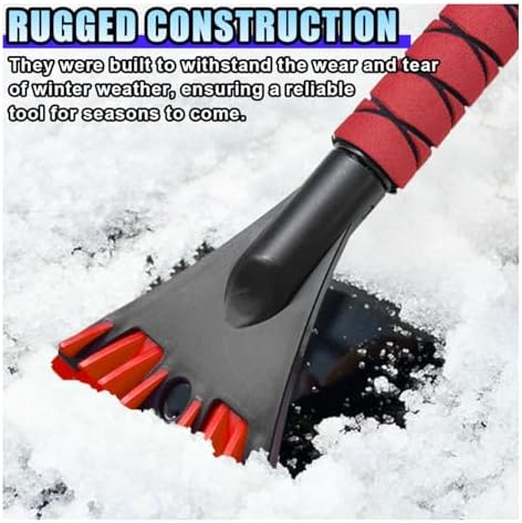 Ice Scraper for Car Windshield, No Scratch Car Window Frost Scraper - Image 3