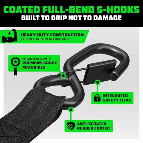Rhino USA Heavy Duty Ratchet Tie Downs - Image 4