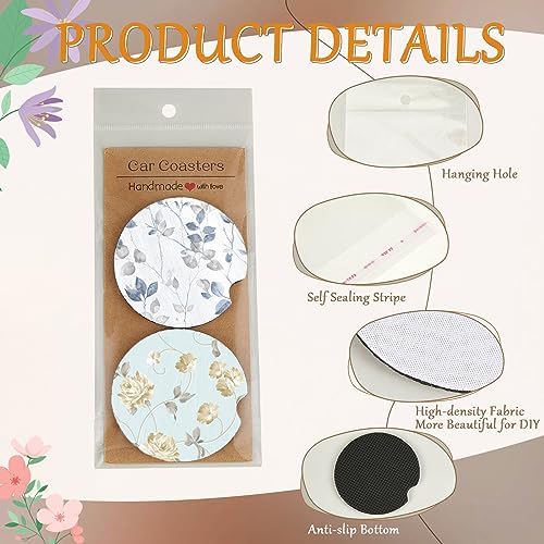 Tioncy 400 Pcs Sublimation Car Coaster Blank Set Packaging - Image 3