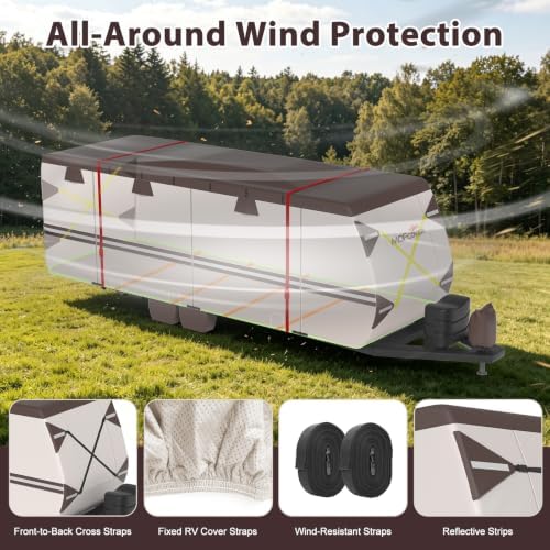Travel Trailer Cover 35-38 ft 9 Layers Camper Cover - Image 3