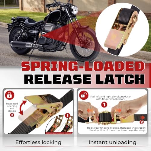 Motorcycle Handlebar Tie Down Straps - Image 3