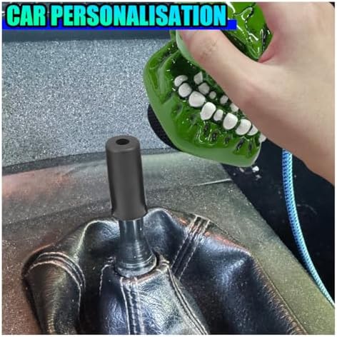 Skull Car Gear Shift Knob, Big Tooth Gear Stick Shifter Knob - Image 6