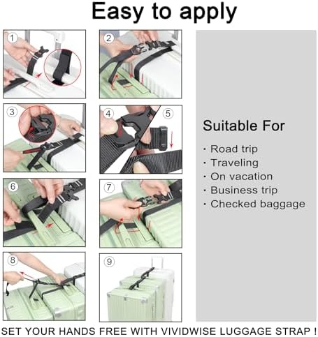 Luggage Straps, Stretchable Luggage Connector Straps - Image 6