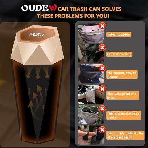 Car Trash Can with Lid, 30 Trash Bags, 2 Pack - Image 5