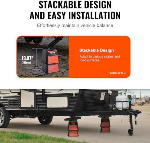VEVOR Trailer Jack Block, 6000 lbs Capacity per RV Leveling Block, - Image 4
