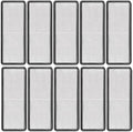 10 Pack White Reflectors Self-Adhesive Rectangular, Quick Mount by FajerminArt
