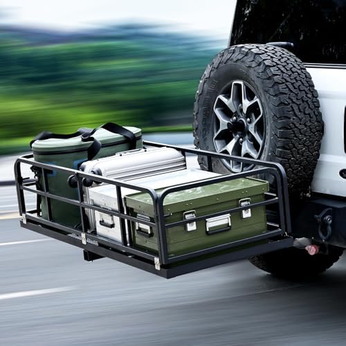 750 LBS Trailer Hitch Cargo Rack, Folding Cargo Hitch Carrier - Image 5