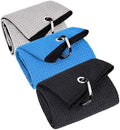 LUSTEMBER 3 Pack Large Golf Towels, Dirt and Sweat by LUSTEMBER