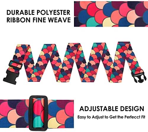 4 Pack Luggage Straps for Suitcases Adjustable Luggage Belt Suitcase Strap - Image 2