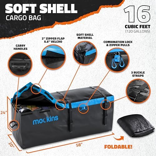 Mockins 500 Lbs Cap Folding Trailer Hitch Cargo Carrier - Image 4