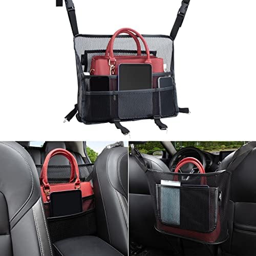 eing Car Organizers and Storage Mesh Bag, Purse Holder by eing