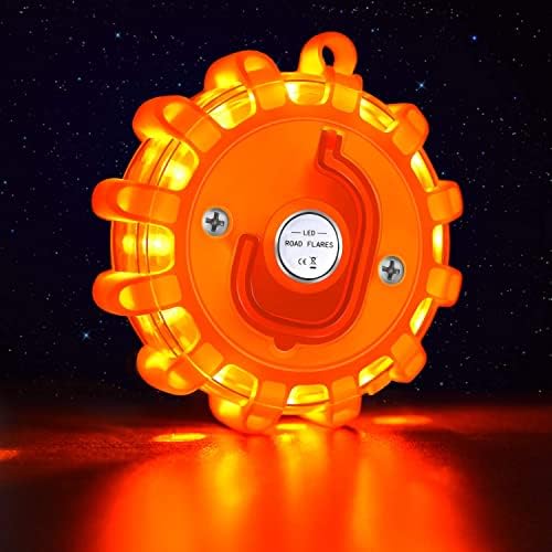 AK LED Road Flares Safety Flashing Warning Light Roadside Emergency Disc Beacon - Image 4