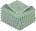 KinHwa Waffle Microfiber Dish Cloths Green Kitchen Towels, Cleaning Cloth by KinHwa