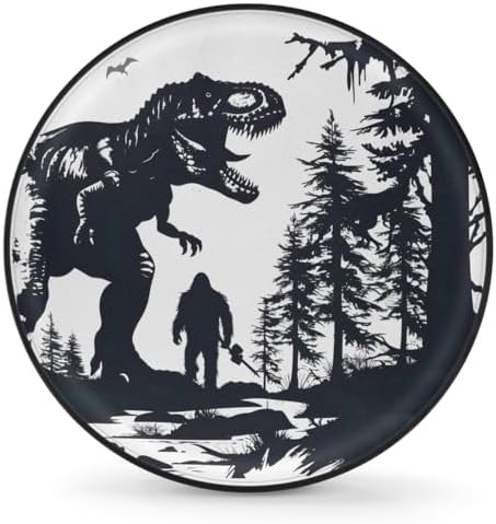 Rv Spare Tire Cover Wheel Bigfoot Dinosaur Mountain Tire Covers Wheel by FengQuGou
