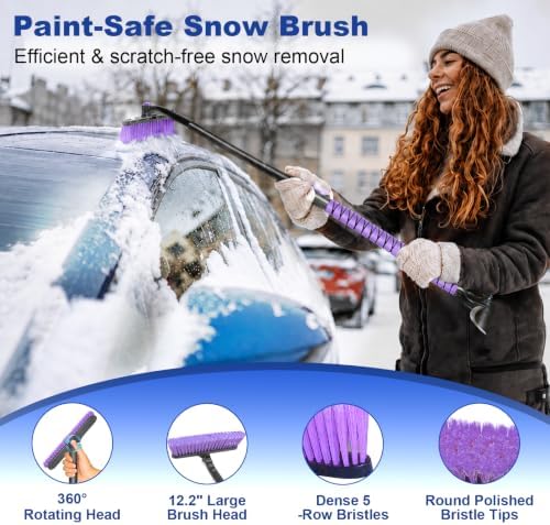 44 Inch Snow Brush with Ice Scraper - Image 5