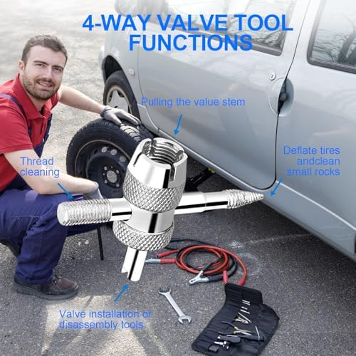Suaika Brand Tire Valve Stem and Valve Core Removal Tool Set - Image 5