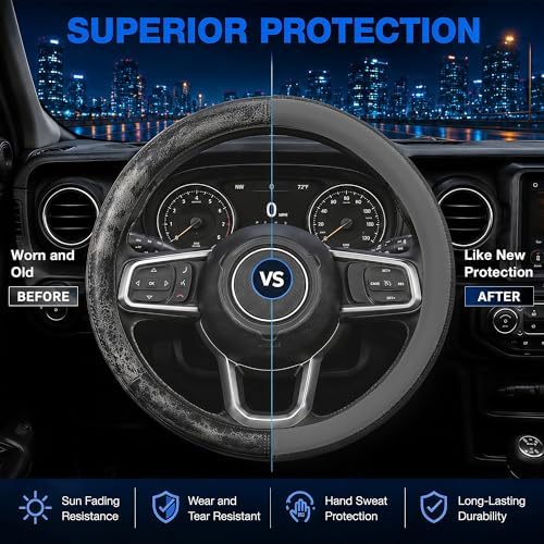 Steering Wheel Cover for Jeep Grand Cherokee Wrangler Compass - Image 4