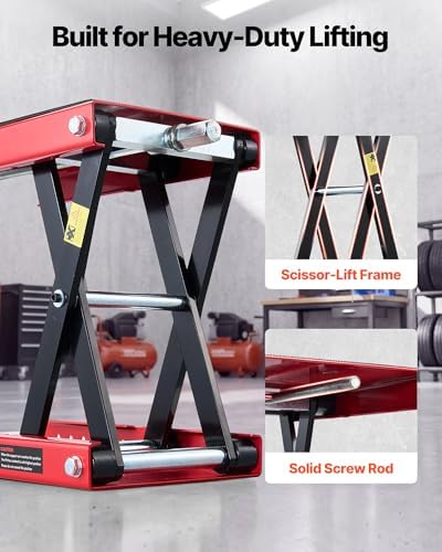 VEVOR Motorcycle Lift, 1100 lbs Motorcycle Scissor Lift Jack - Image 7