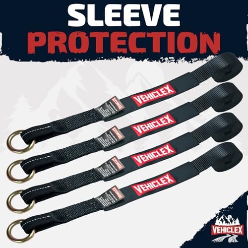 Vehiclex 2" x 10' Lasso Wheel Tie Down Straps - Image 5
