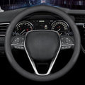 LKWLIKEI Nappa Premium Leather car Steering Wheel Cover, Breathable, Universal by LKWLIKEI
