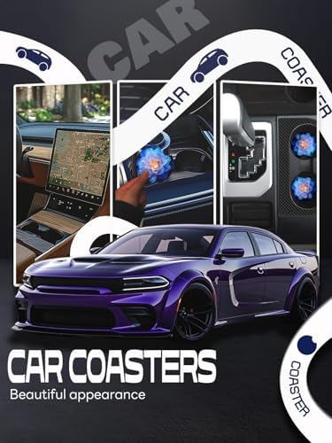 WOCOCN Car Coasters, Cup Holder Coasters - Image 5