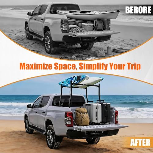 Extendable Truck Ladder Rack, Non-Drilling, 800 lb Capacity - Image 3