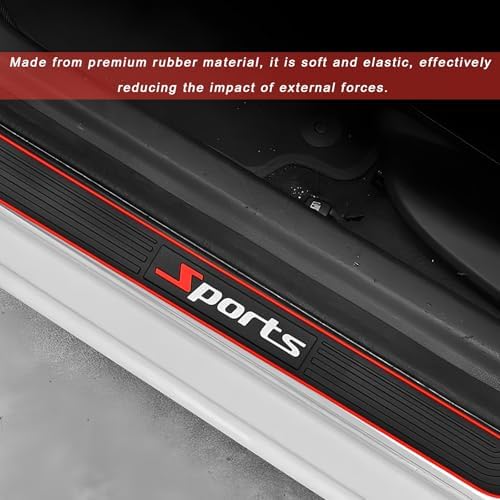 4 PCS Car Door Sill Protector, Anti-Scratch Automotive Threshold Protective - Image 4