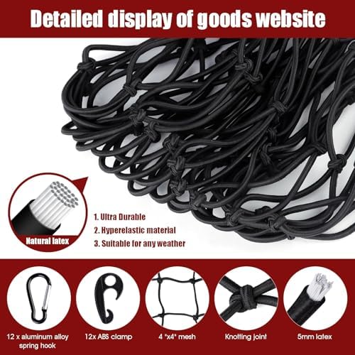 Heavy Duty Cargo Net for Pickup Truck Bed - Image 2
