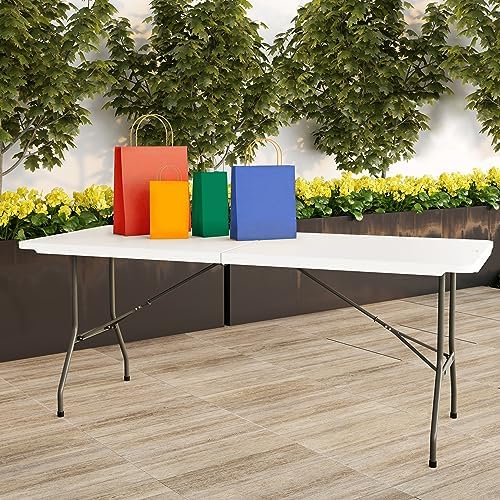 Lavish Home Indoor & Outdoor Portable Folding Table - Image 2