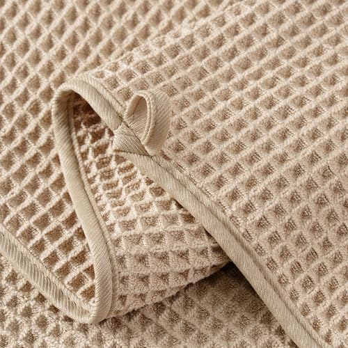 MICROFI New Microfiber Waffle Bath Towels, 2 Pieces, Fast Drying, Lint Free 430 - Image 3
