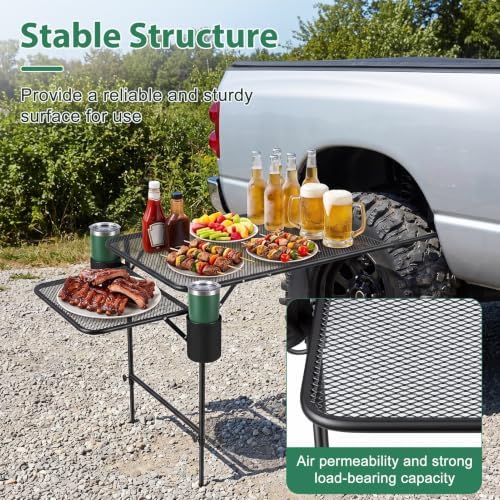 Foldable Tire Mounted Camping Table Height Adjustable - Image 6