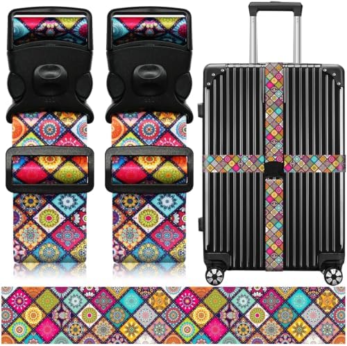 Luggage Straps for Suitcases, Travel Adjustable Belt by ZHOMA