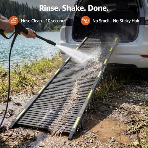 Folding Dog Ramp for Car 67" Long x 16" Wide Portable for Large Dogs - Image 2