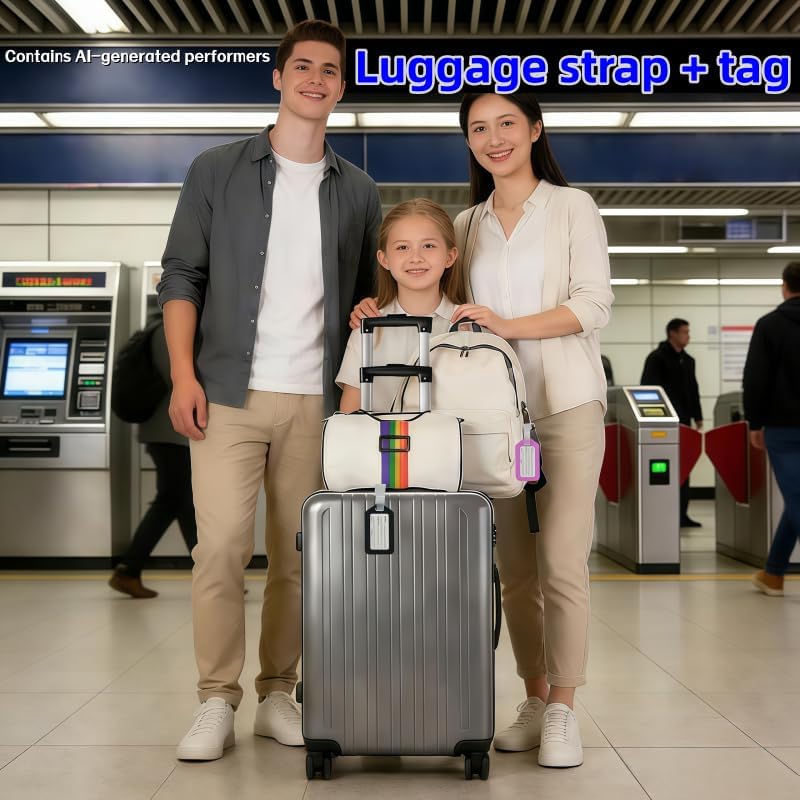 Multi usestrong Adjustable Luggage Straps-Flexible and Adjustable Elastic - Image 3