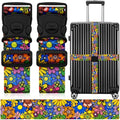 2 Pack Luggage Straps for Suitcases, Adjustable Travel Belt by ZHOMA