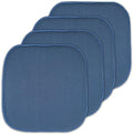 4 Pack Memory Foam Honeycomb Nonslip Back 16" x16" Chair/Seat Cushion Pad by SweetHomeCollection
