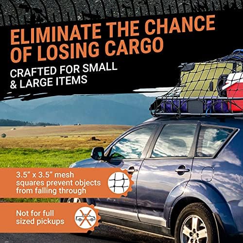 Truck Bed Cargo Net – 3 x 4 Foot, Heavy-Duty Elastic Mesh - Image 3