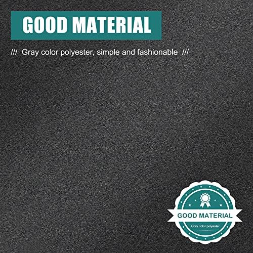 X AUTOHAUX Car Dashboard Cover Gray Polyester Non-Slip Dash Cover Mat Protector - Image 4