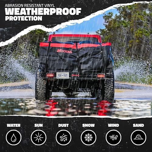 Mockins 70"x30"x6" XXL Folding Trailer Hitch Cargo Carrier w/ 500 Lbs. Cap - Image 6