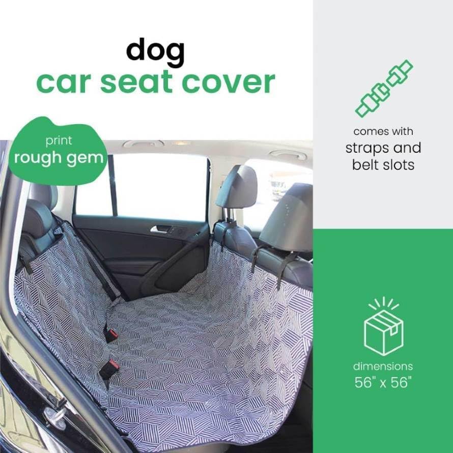Molly Mutt Dark Gray Dog Car Seat Cover, GOTS-Certified Cotton - Image 2