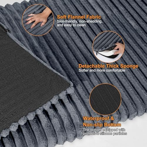FURTIME Dog Car Seat Cover + Backseat Pet Bed Mat - Image 2