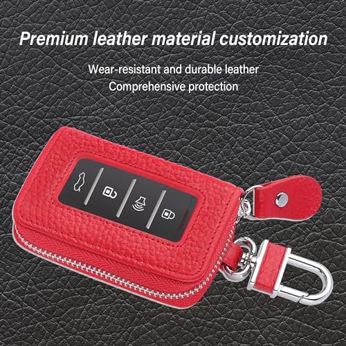 Car Key Fob Case for Replacing Old Key Fob Cover, Genuine Leather Car Key Case - Image 3