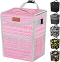Pritent Car Trash Can with Lid Leakproof Car Garbage Bag Vehicle Trash Bin by Pritent