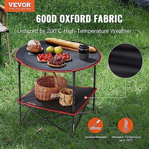 VEVOR Folding Camping Table, Outdoor Portable Fold Up Lightweight Side Table - Image 4