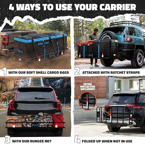 Mockins 500 Lbs. Capacity Folding Luggage Rack - Image 4