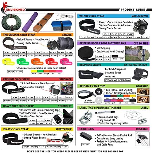 ENVISIONED Reusable Cinch Straps 3" x 30" - Image 6